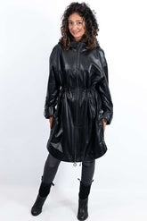 Women's leather coat Deyana